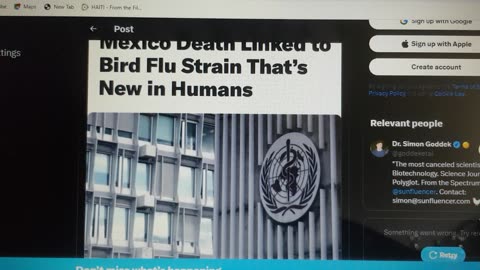 Bird flu death