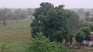 Beautiful view of rainy whether