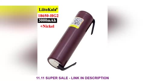 Liitokala new HG2 18650 3000mAh battery 18650HG2 3.6V discharge 20A dedicated For hg2 batteries