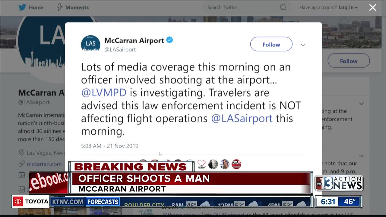 Update on shooting at Las Vegas airport