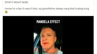 MANDELA EFFECT ~ U ARE NOT GOING CRAZY!