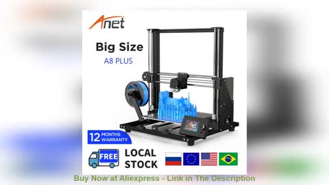 ❄️ Anet 3D Printer A8 A8 Plus DIY Kit High precision Desktop Imprimante 3D Printing Kit With Marlin