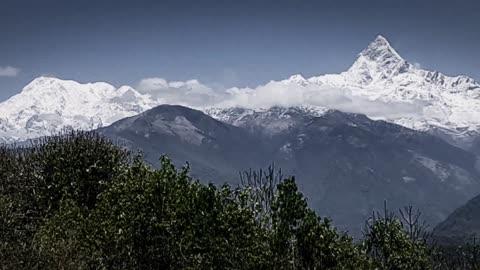 Macchapuchra mountain in nepal