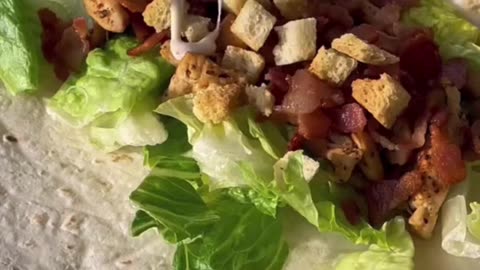 CEASER WRAPS FAST & EASY # easy recipes #food #viral #recipes#cooking