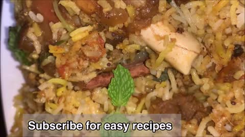 Very Easy Biryani Recipe