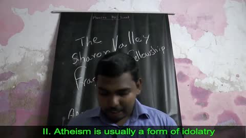 The fallacy of Atheism | MOSES RAJ