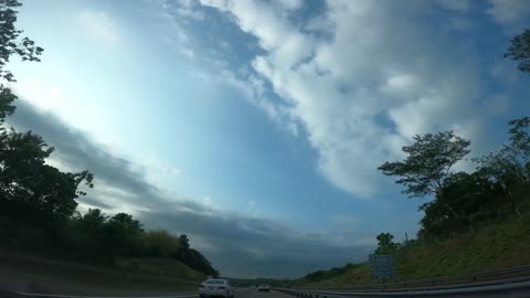 Road sky blue morning
