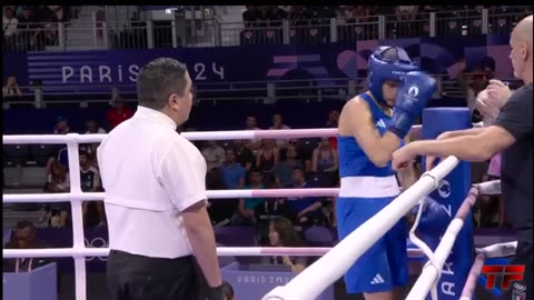 CONTROVERSY FIGHT! IMANE KHELIF Vs ANGELA CARINI l PARIS OLYMPICS 2024