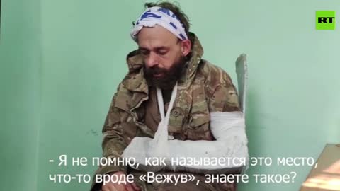 Ukraine War - A frightened British mercenary in captivity of the Russian army