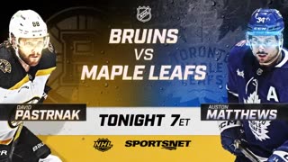 Bruins battle Maple Leafs tonight