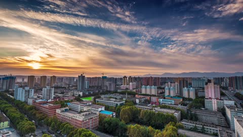 Beautiful small town in China