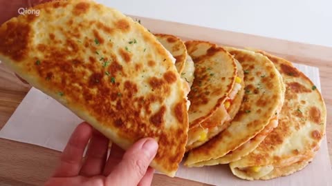 Delicious Crispy Potato Cheese Quesadillas! Addicted to eating, can't stop! 7