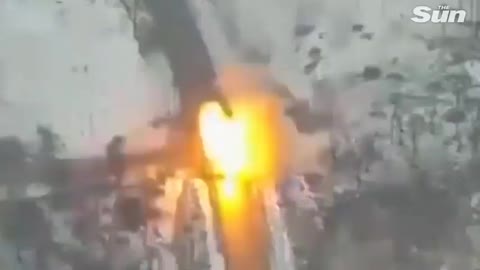 Ukrainian armed forces destroy Russian equipment