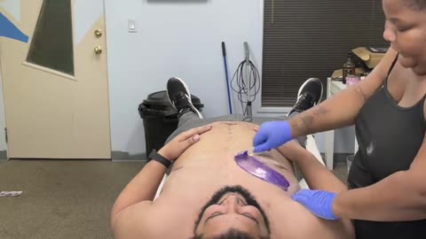 Chest Waxing with Sexy Smooth Hypnotic Purple Seduction Hard Wax by @tracywaxer