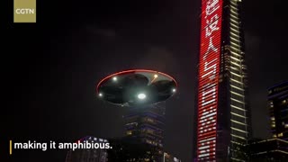 World's first manned flying saucer takes to the skies in China