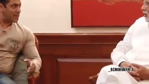 Salman Khan meeting attitude with Narendra Modo