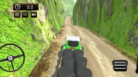 Tractor Trolley Simulator Cargo 3D Tractor Drive _ Android Gameplay