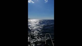 Sailing at saronic sea just near Athens, Greece