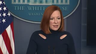 Psaki is asked why Biden isn't "pushing back on the misinformation that [Trump] is putting out."