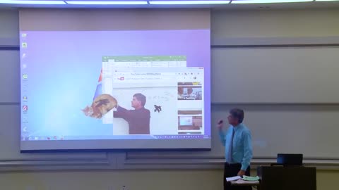 Math Professor Fixes Projector Screen