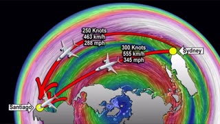 The Truth About the Jet Streams & the Flight Sydney to Santiago