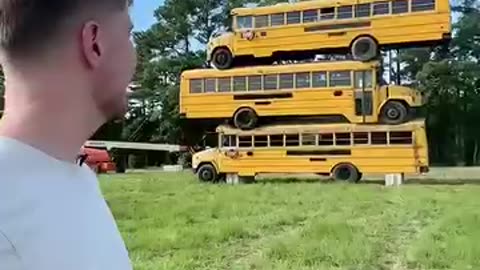 How many school buses can we stake?