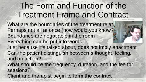 The Form and Function of the Treatment Frame and Contract