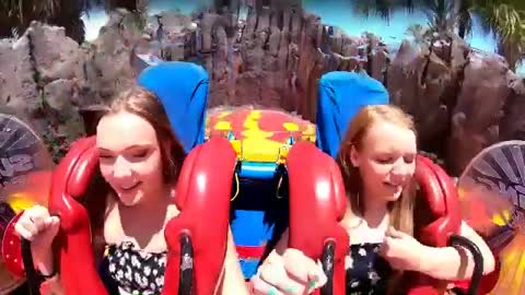 Hilarious people passing out on the slingshot ride