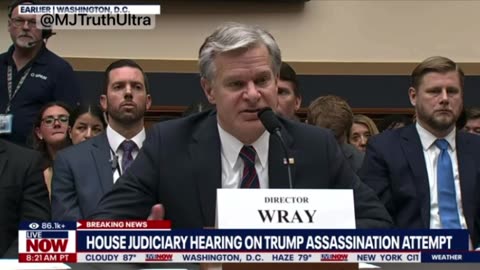 FBI Director Wray Says Crooks Used a Drone Between 3:50 - 4pm THAT Day