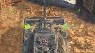 Maus Smashes Cornered, Defenseless Sheridan for 1318 HP - WoT Blitz Ramming Fun