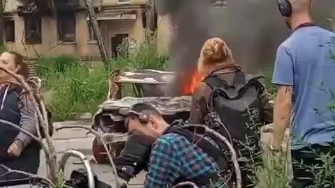 UKRAINE Kyiv regime are filming a staged video