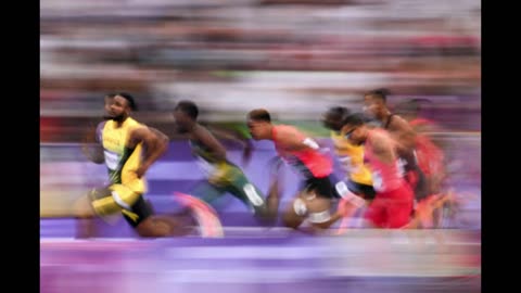 Semi final 100m m men jeux olympiques Paris 2024 France