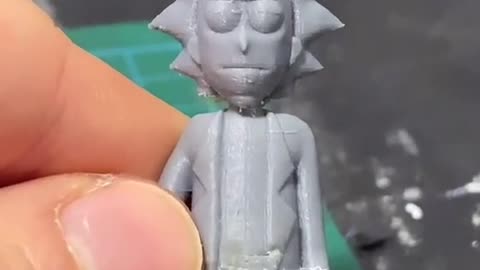 3D printed Rick from Rick and Morty!! Let me know what else I can make.