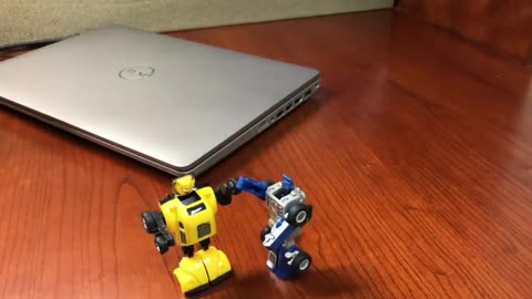 My First Transformers Stop Motion Video Bumblebee And Beachcomber