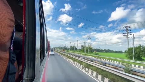 Natural road view in Bangladesh