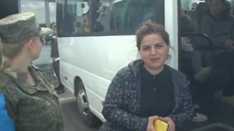 Transfer of civilians from Nagorno-Karabakh to Armenia.