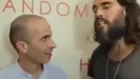 Russell Brand the shill thinks this psychopath Yuval Noah Harari is a beautiful person