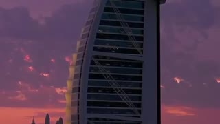 Burj Al Arab View at Evening