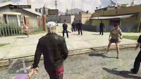 LS Female police vs some hookers all out brawl — GTA 5