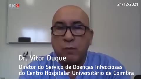 Dr Vitor Duque Hospital de Coimbra refere que maioria de internados tem vacinação completa