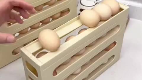 Creative design for storing eggs in the refrigerator