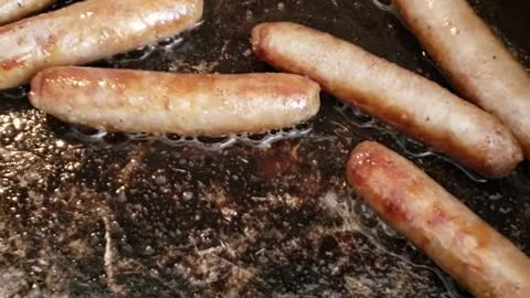 Man Cooks Sausages And They Sound Like They Are Screaming