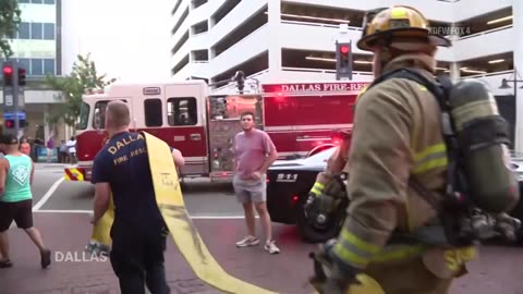 A fire severely damages the historic First Baptist Dallas church sanctuary