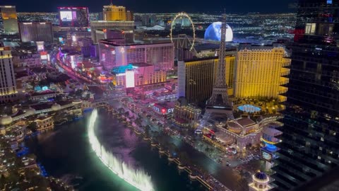 The Cosmopolitan view of the Strip is Amazing 🤩