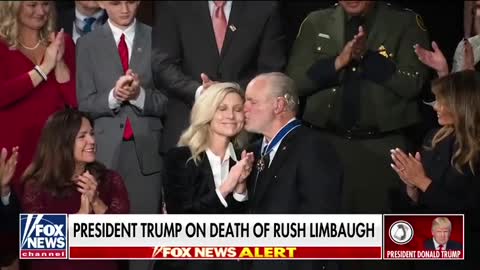 WATCH: President Donald J Trump Reacts to Rush Limbaugh’s Death on Fox News