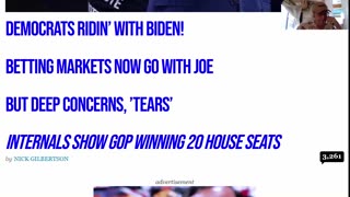 Fall Out with Sleepy Joe - House Wins 20 Seats - Senate Wins 3 maybe - QFS Update -7-9-24