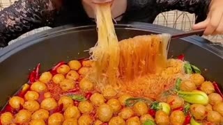 Spicy 🔥 noodles eating challenge