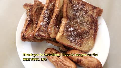 Making French toast like a hotel breakfast