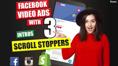 I will create shopify facebook video ads for dropshipping products