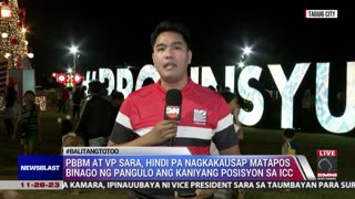 PBBM at VP Sara, hindi pa nagkakausap matapos binago ng pangulo ang kaniyang posisyon sa ICC